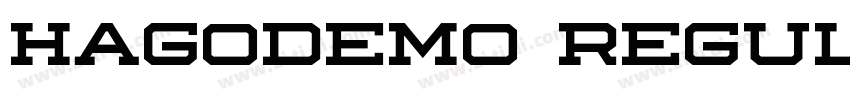 HagoDEMO Regular字体转换 HagoDEMO Regular字体转换